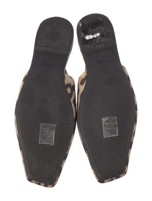 Christian Dior Animal Print Slingback Flats