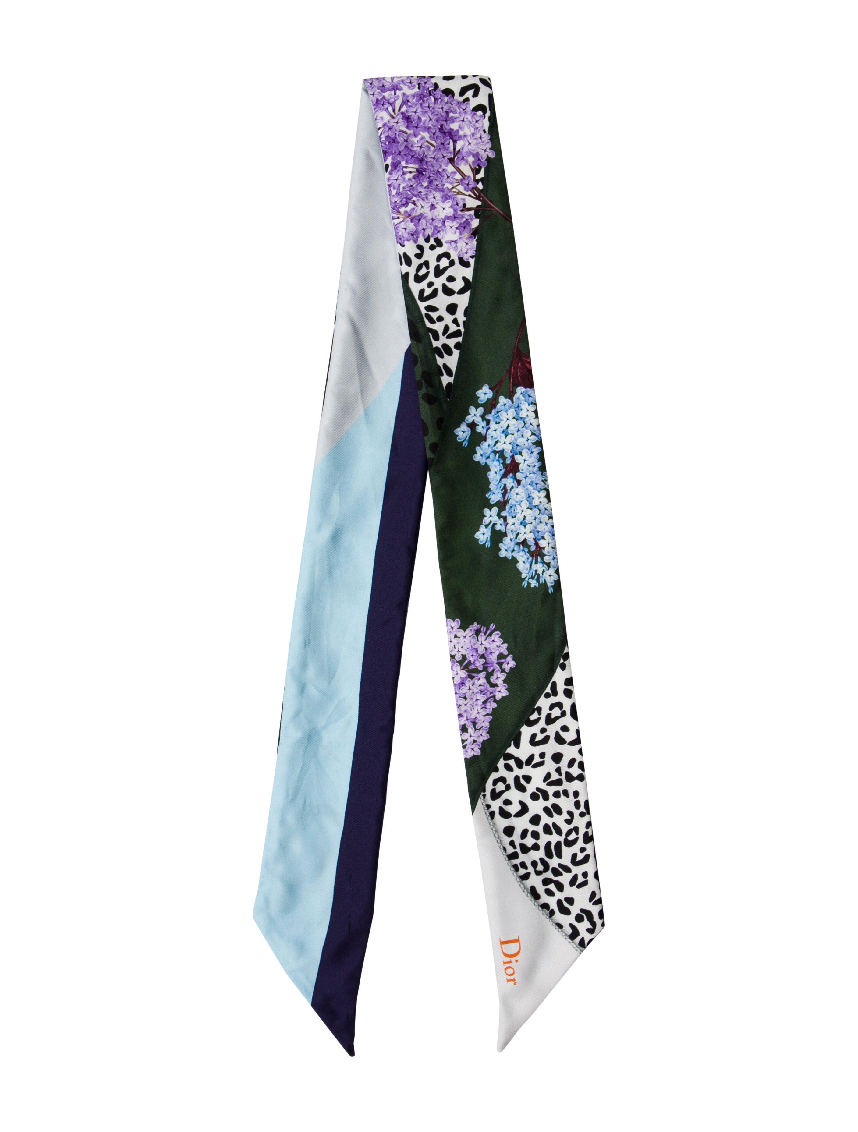 Christian Dior Silk Floral Print Bandeau