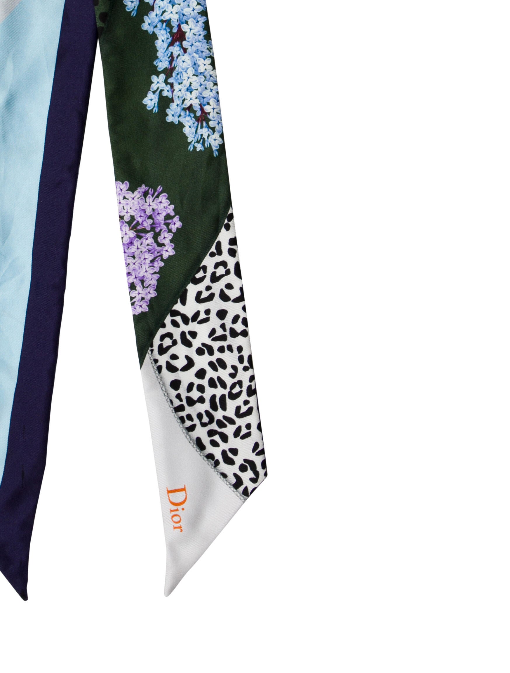 Christian Dior Silk Floral Print Bandeau