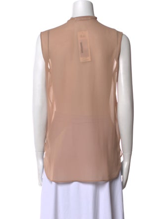 Christian Dior Silk Tie Neck Blouse