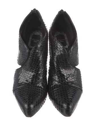 Christian Dior Snakeskin Animal Print Mules
