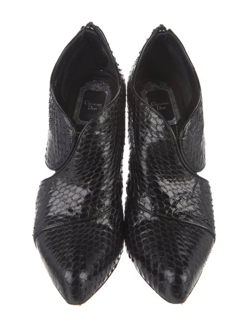 Christian Dior Snakeskin Animal Print Mules