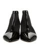 Christian Dior Patent Leather Mesh Accents Boots