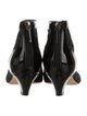 Christian Dior Patent Leather Mesh Accents Boots