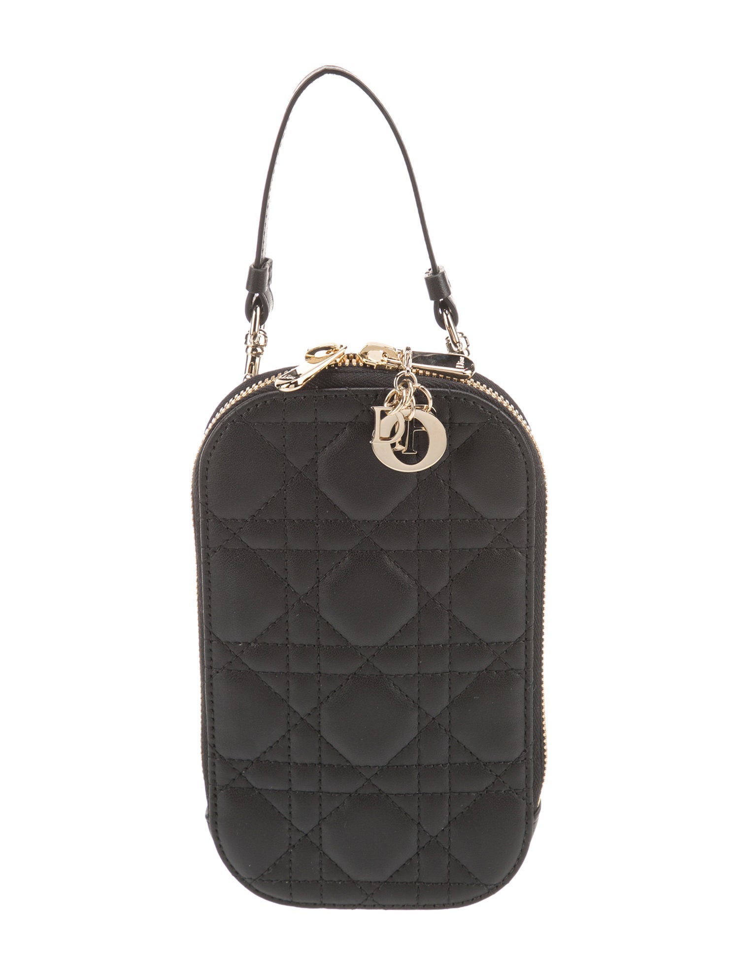 Christian Dior Leather Lady Dior Phone Holder 2022