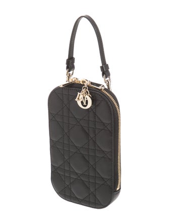 Christian Dior Leather Lady Dior Phone Holder 2022