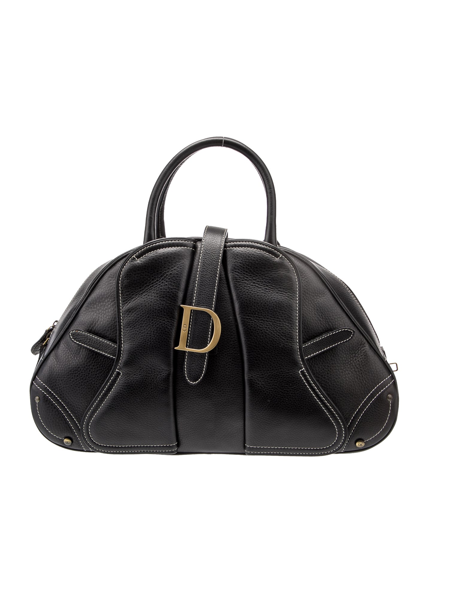 Christian Dior Leather Double Saddle Vintage