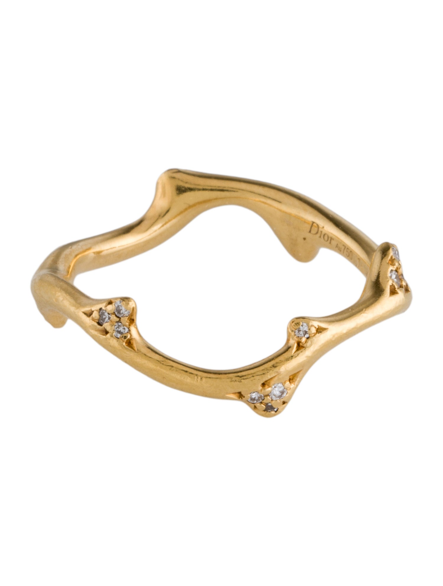 Christian Dior 18K Diamond Bois de Rose Ring