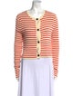 Christian Dior Striped Scoop Neck Sweater