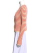 Christian Dior Striped Scoop Neck Sweater