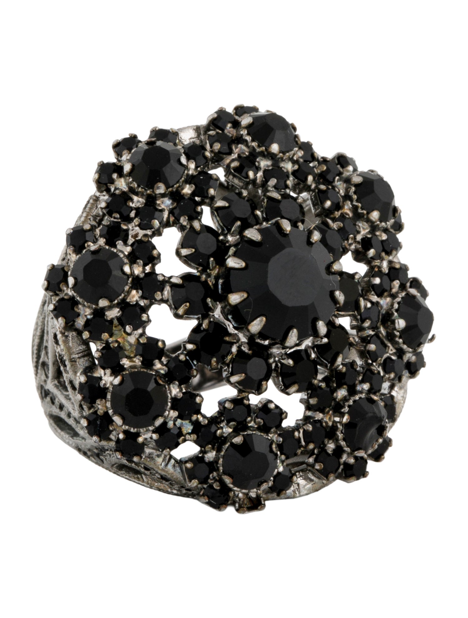 Christian Dior Crystal Cocktail Ring