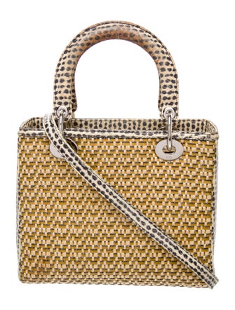 Christian Dior Leather Lady Dior bag Medium