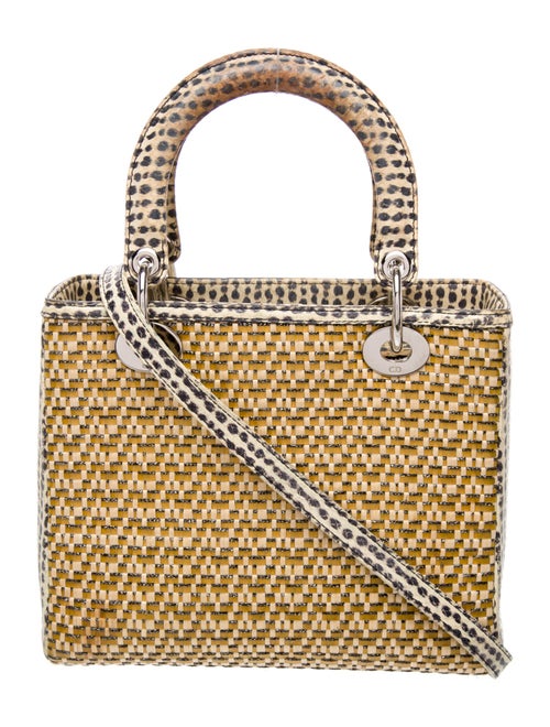 Christian Dior Leather Lady Dior bag Medium