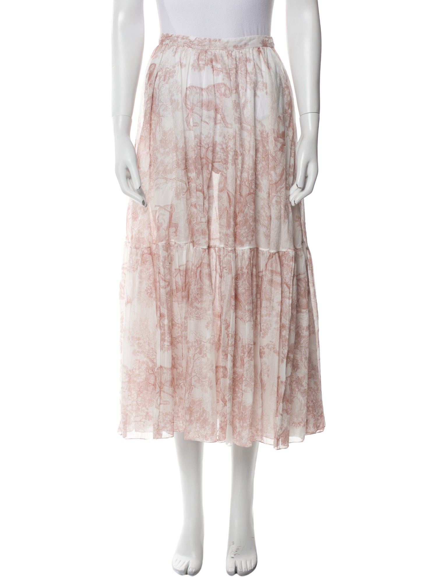 Christian Dior Printed Midi Length Skirt w/ Tags