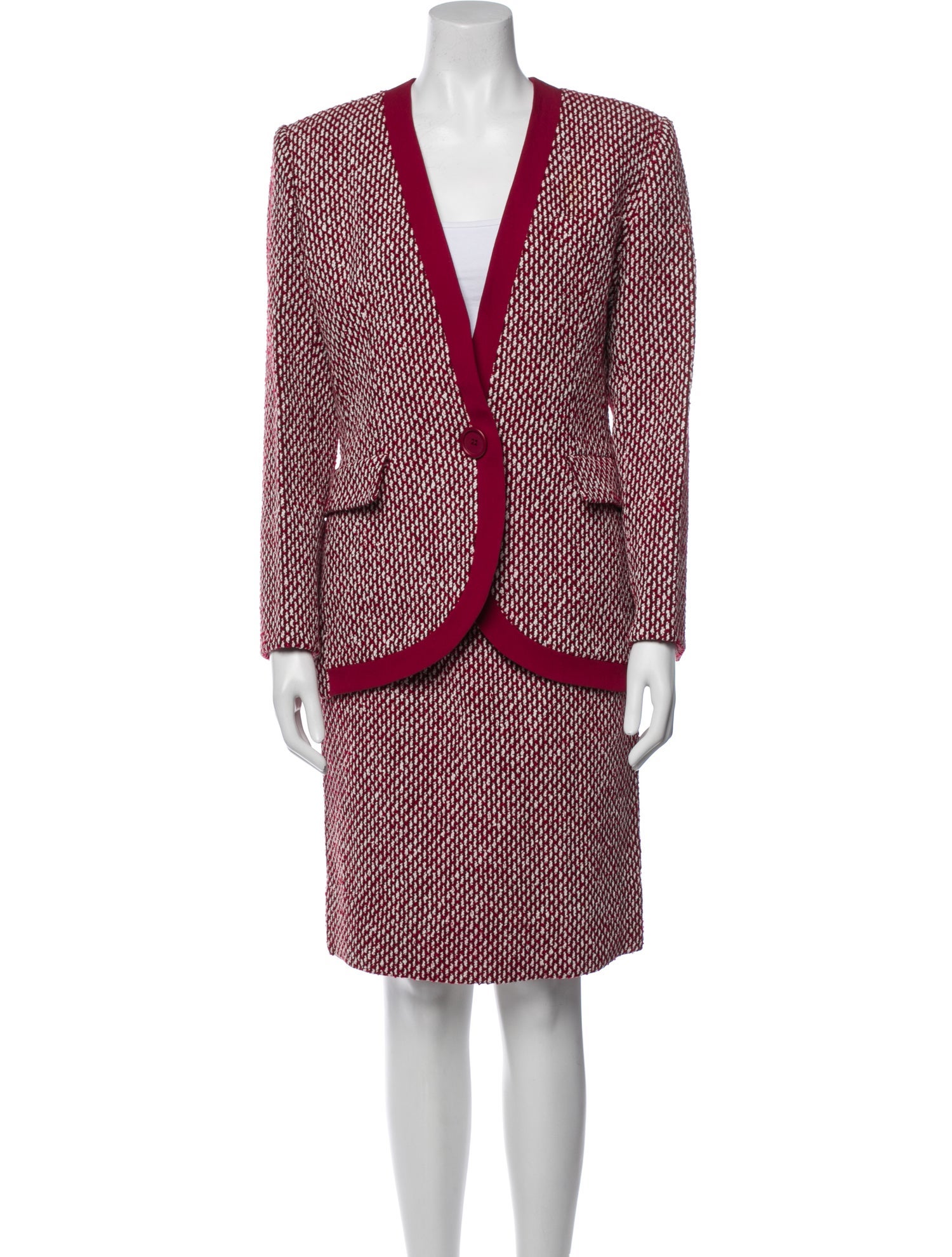 Christian Dior Vintage Wool Skirt Set