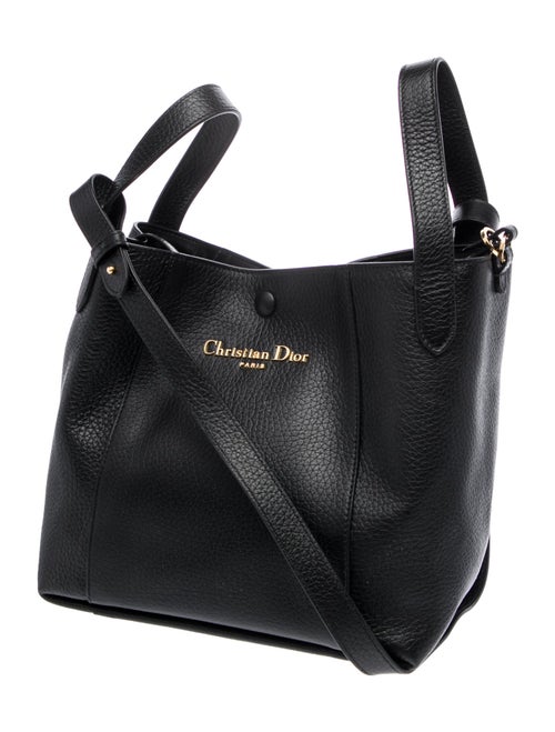 Christian Dior Leather Signature Bucket Bag Medium