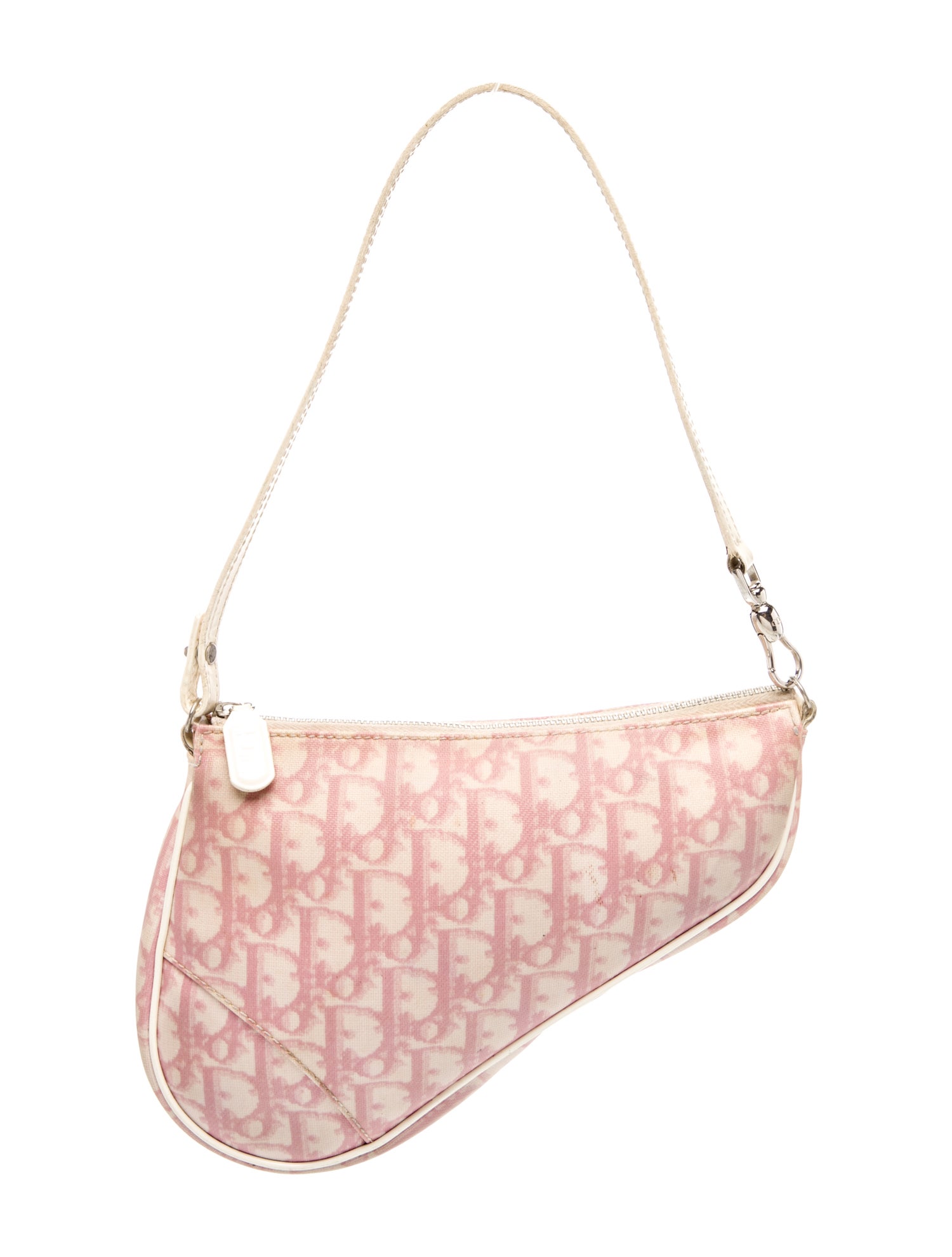 Christian Dior Diorissimo Saddle Pochette Vintage