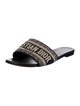 Christian Dior Canvas Graphic Print Slides