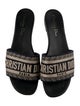 Christian Dior Canvas Graphic Print Slides