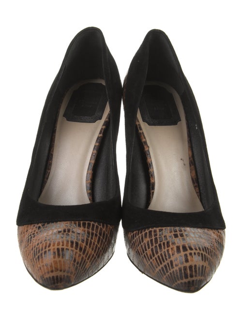 Christian Dior Leather Animal Print Pumps
