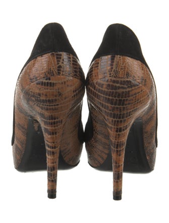 Christian Dior Leather Animal Print Pumps
