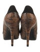 Christian Dior Leather Animal Print Pumps