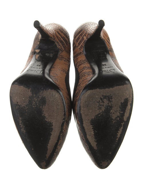 Christian Dior Leather Animal Print Pumps