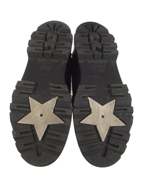 Christian Dior Leather Fur Trim Loafers