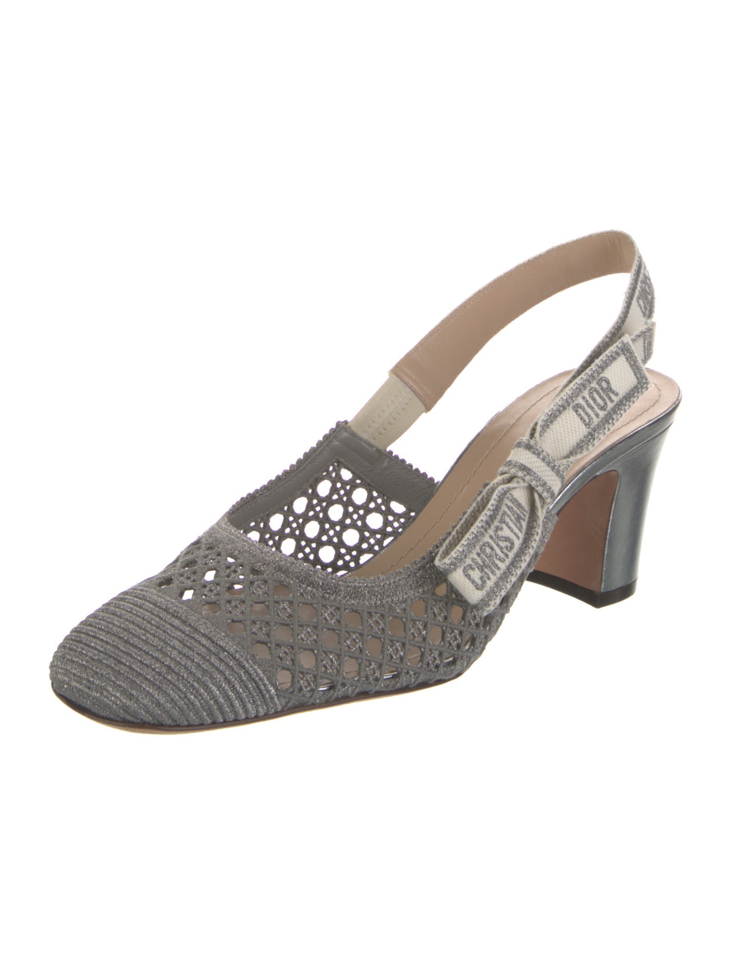 Christian Dior Bow Accents Slingback Pumps