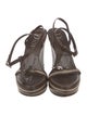 Christian Dior Leather T-Strap Sandals