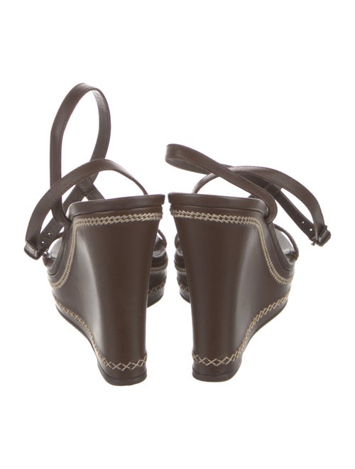 Christian Dior Leather T-Strap Sandals