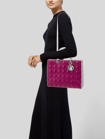 Christian Dior Cannage Lady Dior Large
