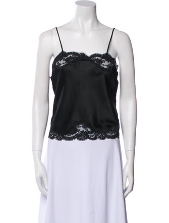Christian Dior Square Neckline Sleeveless Crop Top