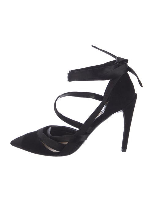 Christian Dior Suede D'Orsay Pumps