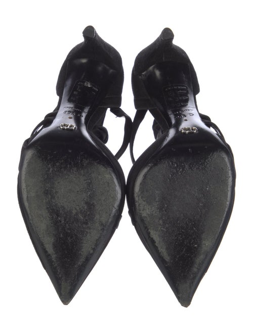 Christian Dior Suede D'Orsay Pumps