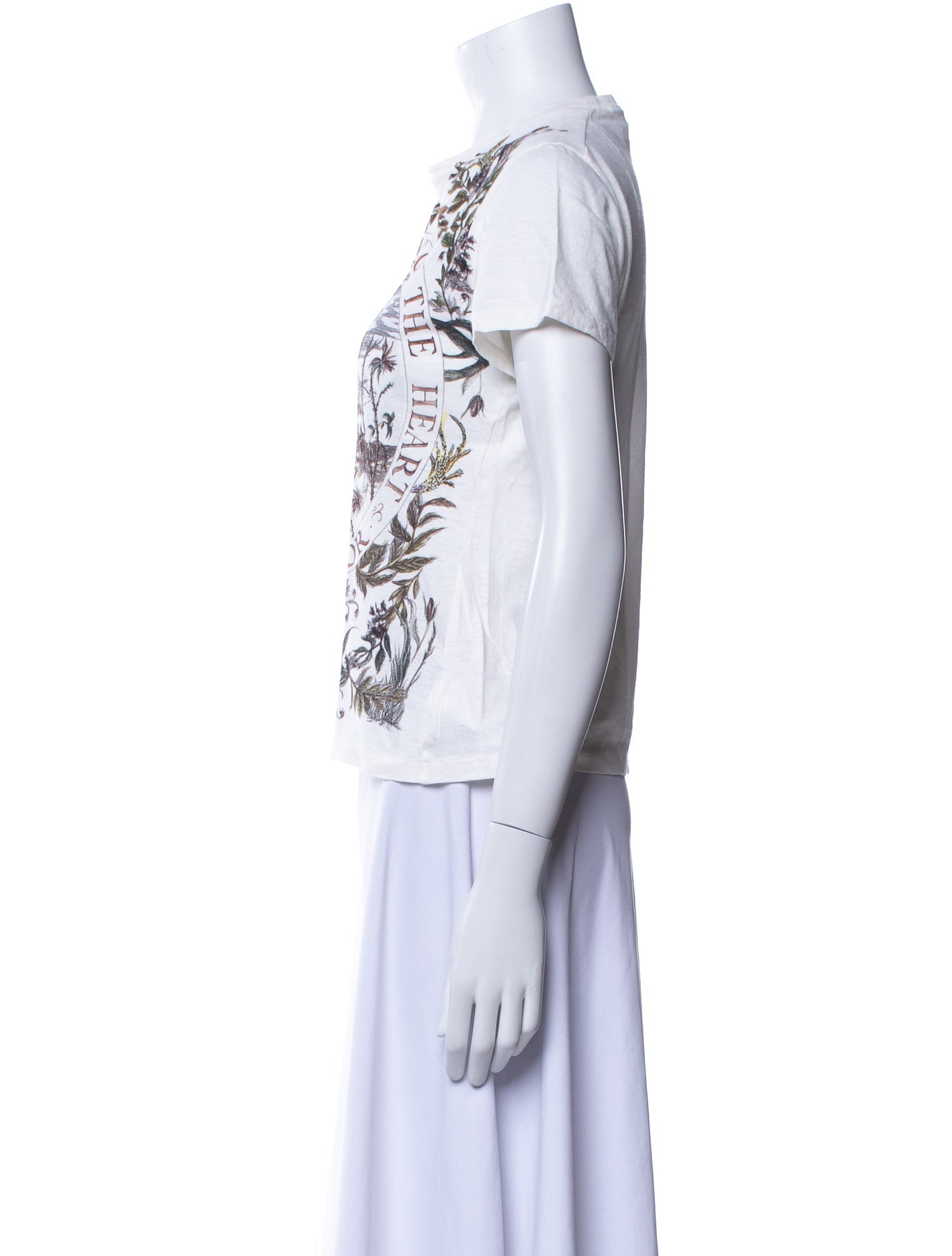 Christian Dior Graphic Print Crew Neck T-Shirt