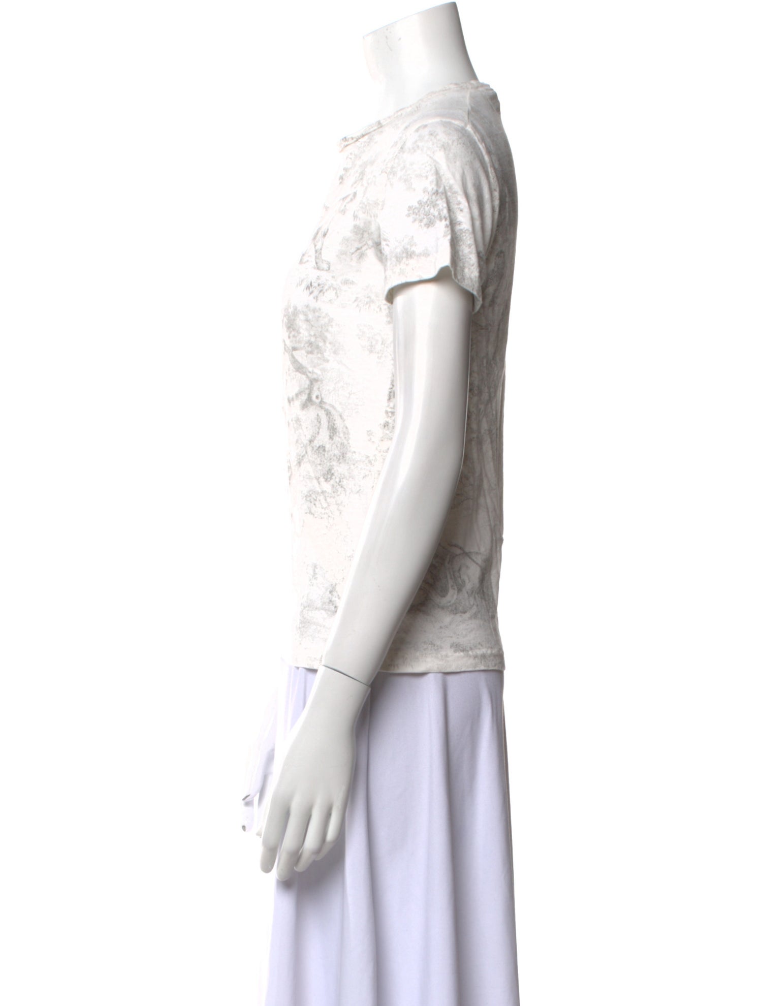 Christian Dior Printed Crew Neck T-Shirt