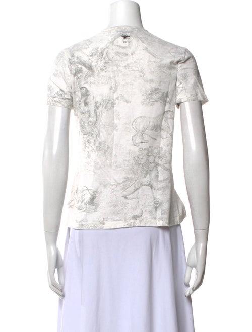 Christian Dior Printed Crew Neck T-Shirt