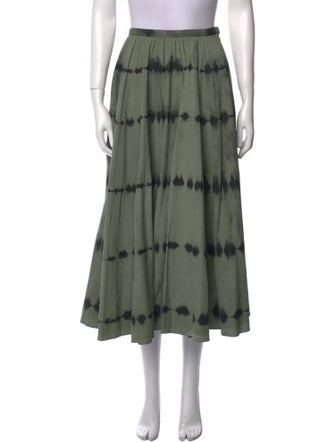 Christian Dior Tie-Dye Print Midi Length Skirt