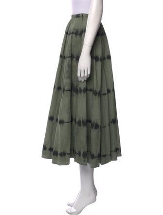 Christian Dior Tie-Dye Print Midi Length Skirt
