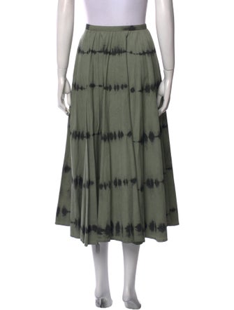 Christian Dior Tie-Dye Print Midi Length Skirt