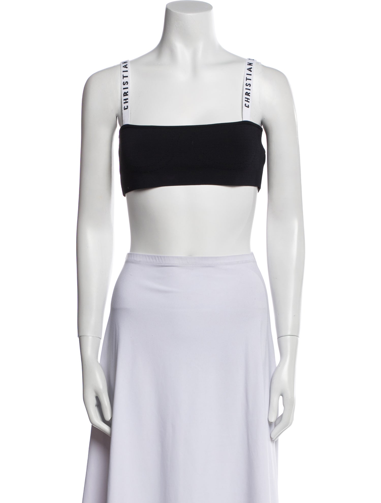 Christian Dior Square Neckline Sleeveless Crop Top