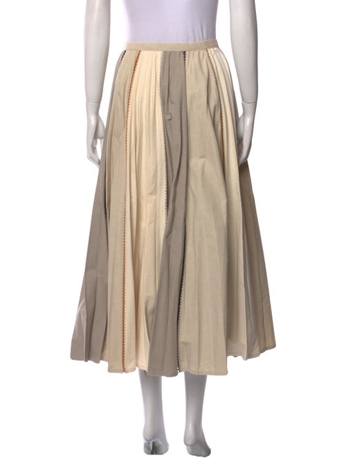 Christian Dior Crochet Trim Midi Length Skirt