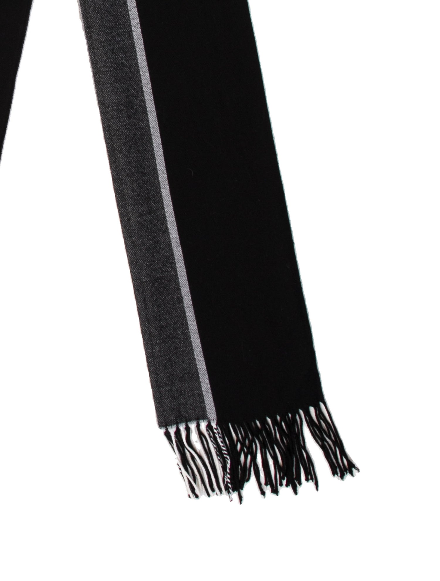 Christian Dior Virgin Wool Striped Scarf