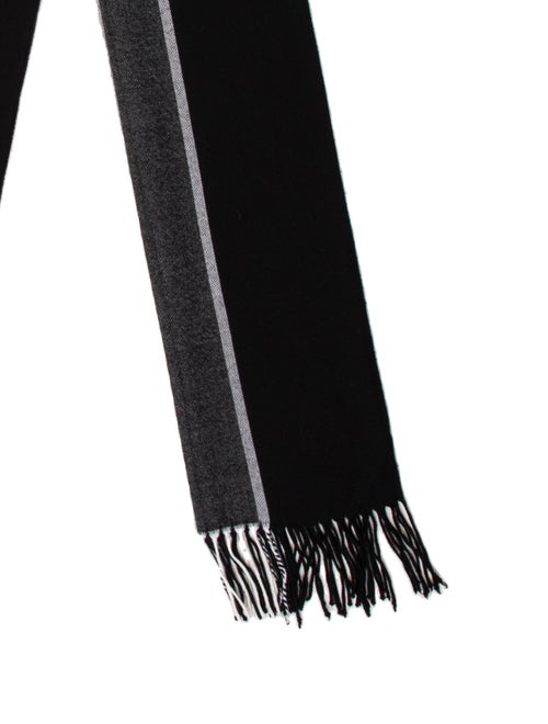 Christian Dior Virgin Wool Striped Scarf