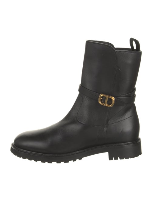 Christian Dior Leather Moto Boots