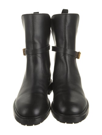 Christian Dior Leather Moto Boots