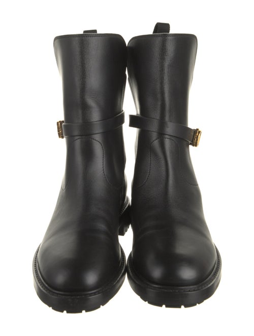 Christian Dior Leather Moto Boots