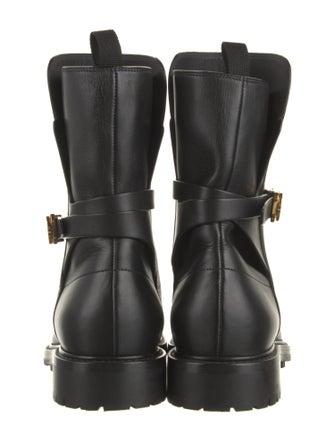 Christian Dior Leather Moto Boots