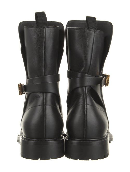 Christian Dior Leather Moto Boots